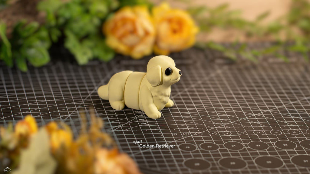 Baby Golden Retriever – 3D Printed Pocket Figure