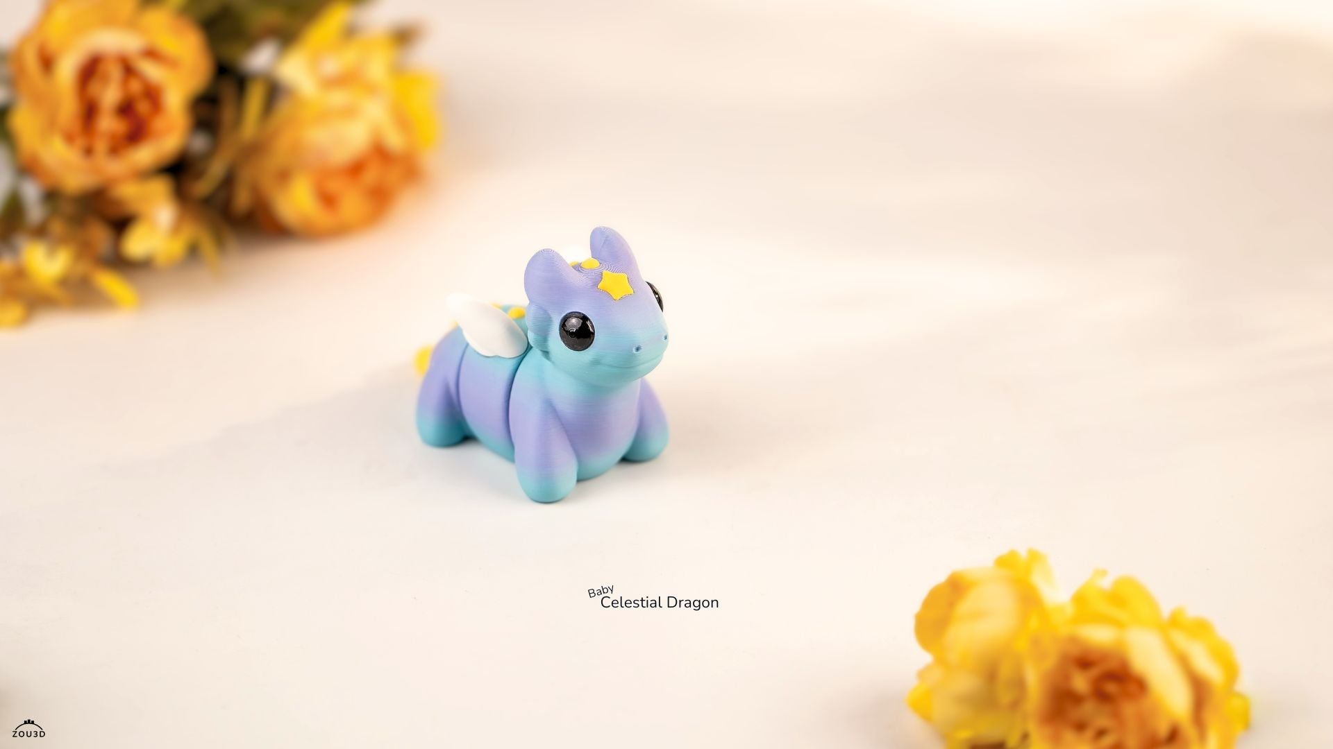 Baby Celestial Dragon Keychain – 3D Printed