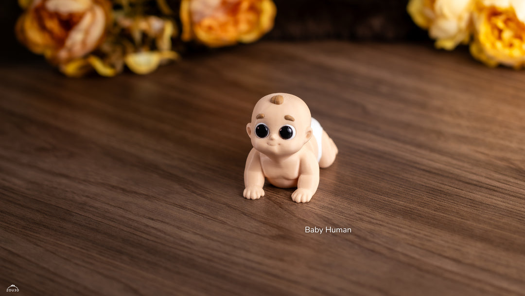 Crawling Baby Pocket Figure – 3D Printed Collectible