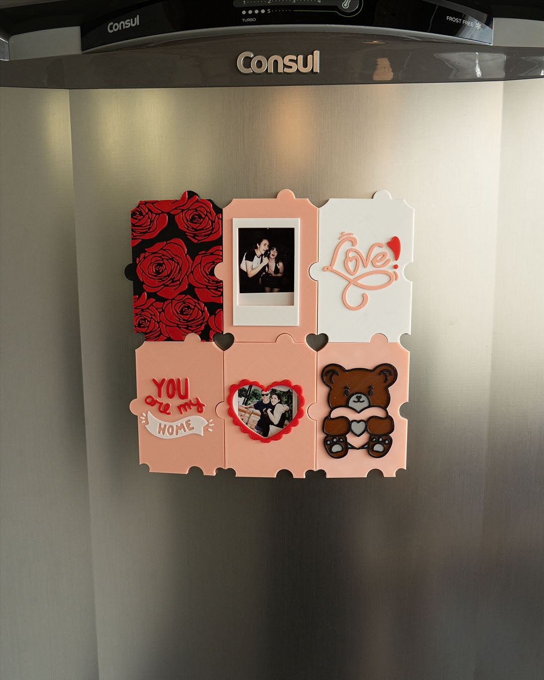 Puzzled Love Magnetic Photo Frame - view 2