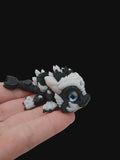 3D Tinys Glass Eye Cookies and Cream Dragon colorful finished 3D printed product