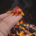 3D Tinys Glass Eye Firebird colorful finished 3D printed product