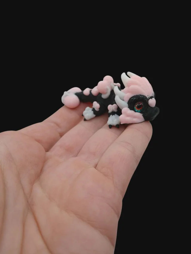 3D Tinys Glass Eye V-Day Love Dragon colorful finished 3D printed product