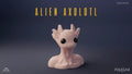 Bust Alien Axolotl Sculpture