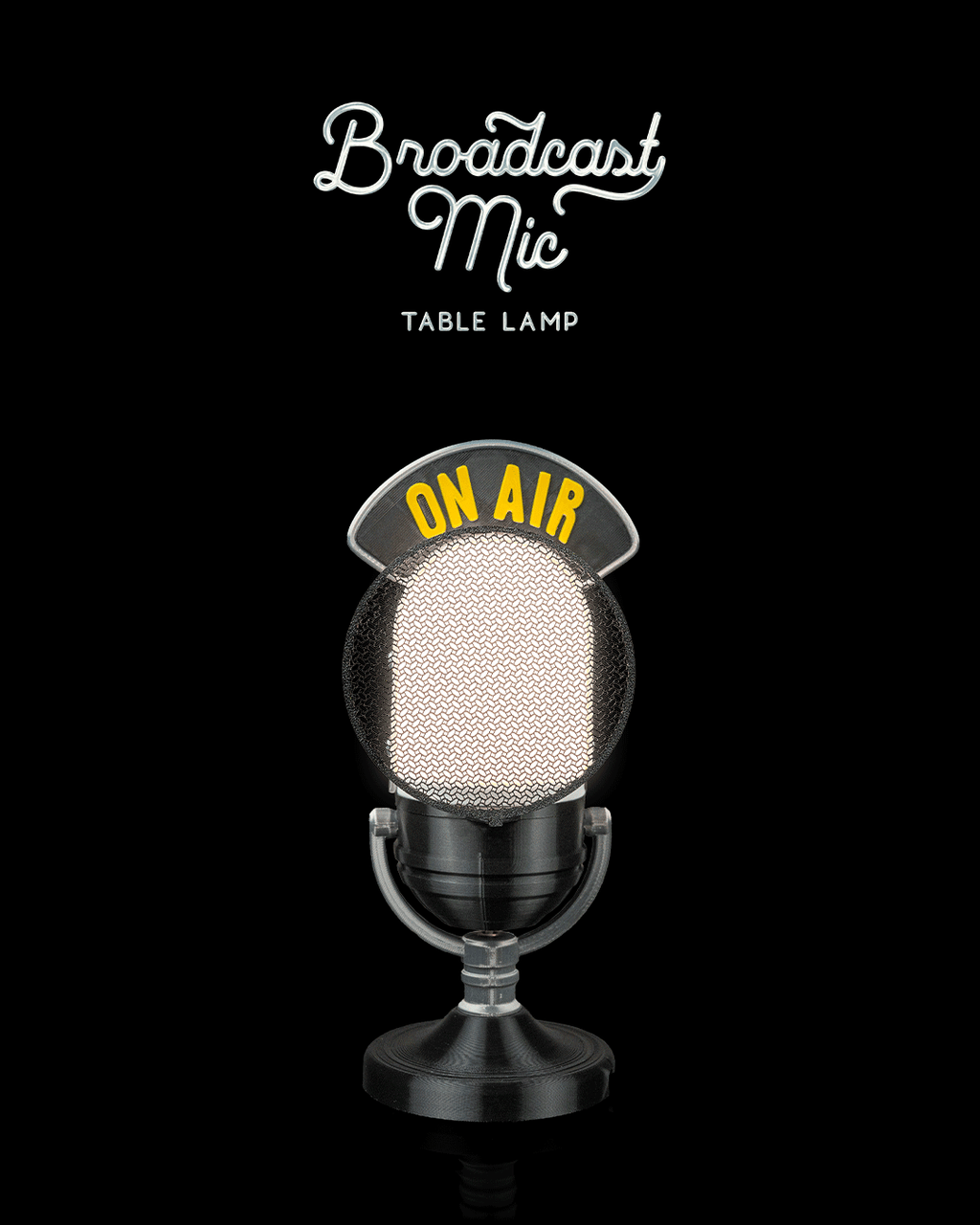 Broadcast Mic - Table Lamp