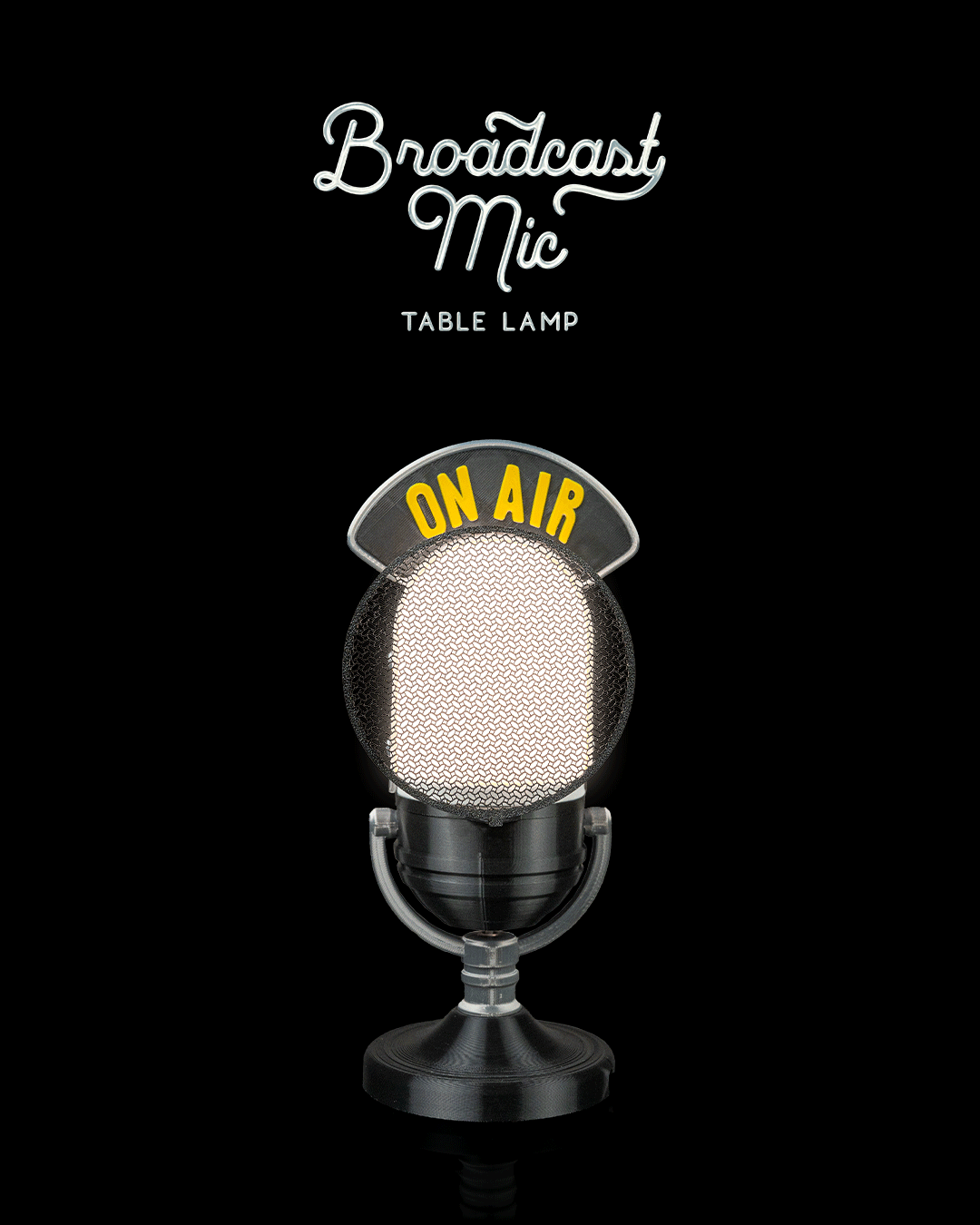 Broadcast Mic - Table Lamp