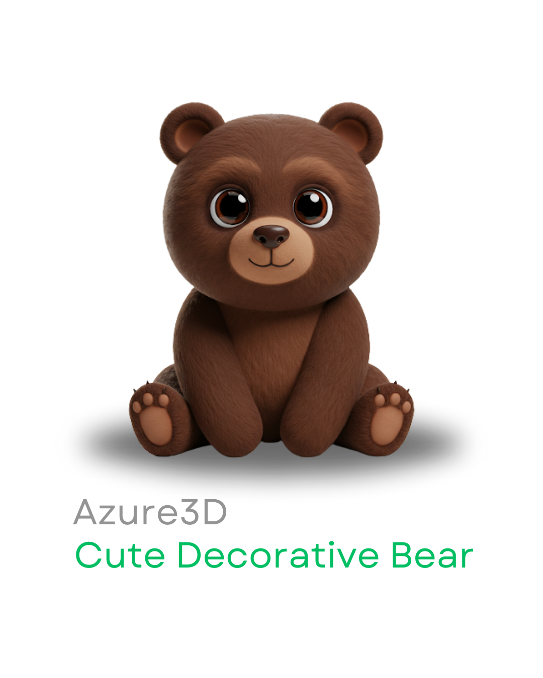 Cute Bear 3D printed product