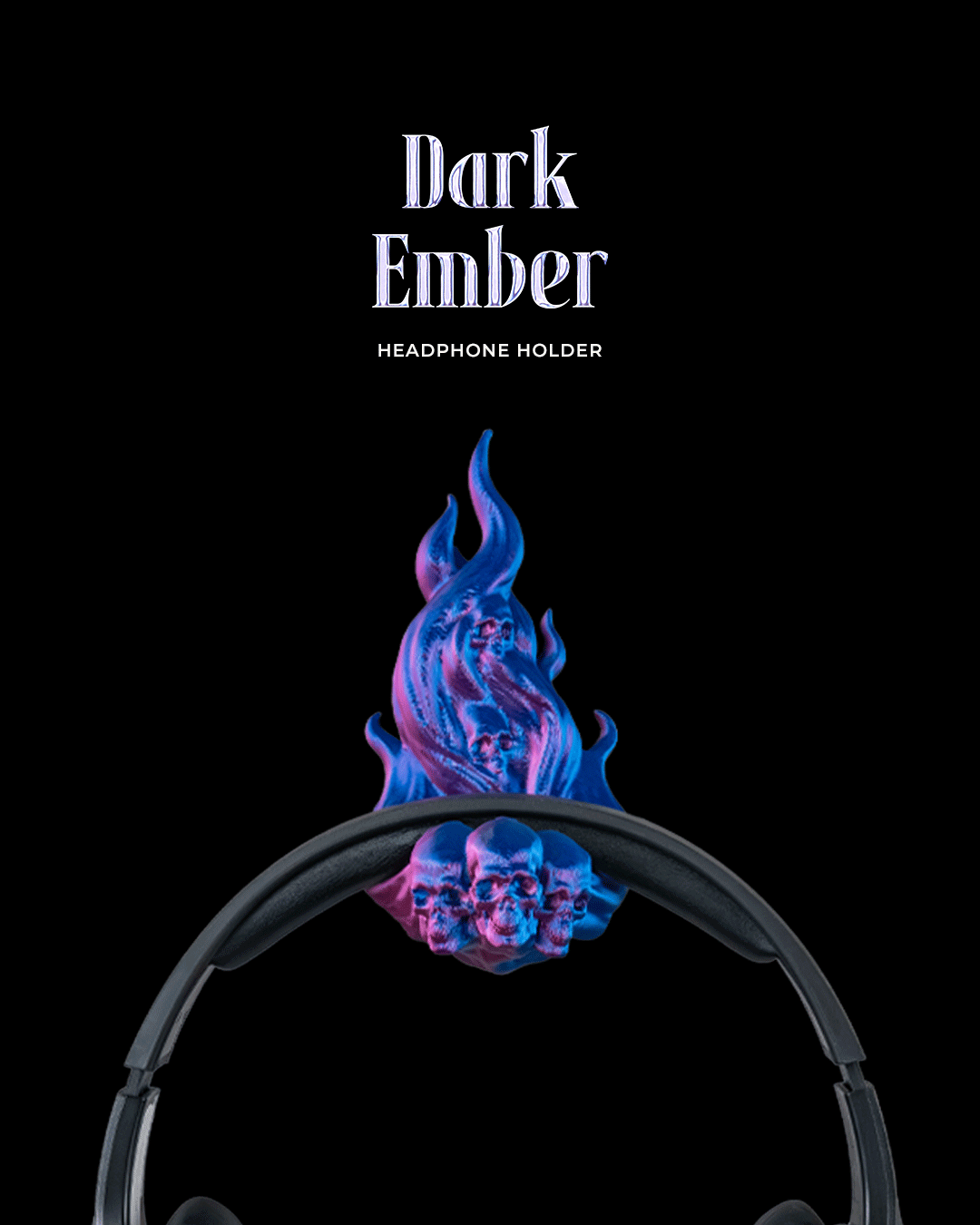 Dark Ember - Headphone Holder