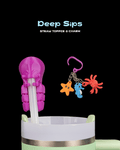 Deep Sips - Straw Topper & Charm