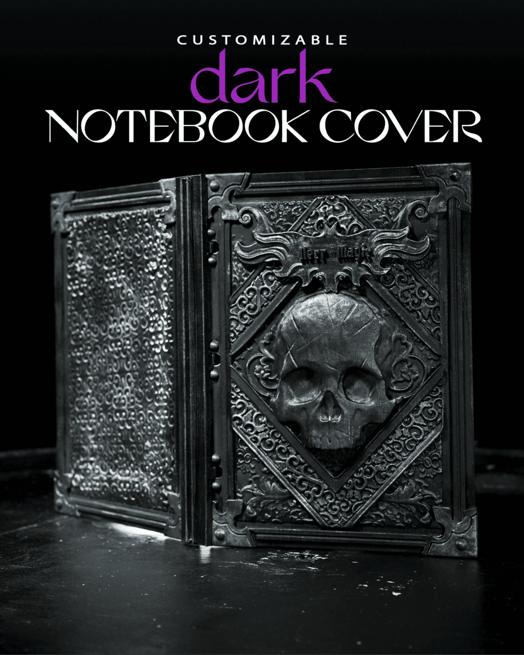 Custom Dark Notebook Cover