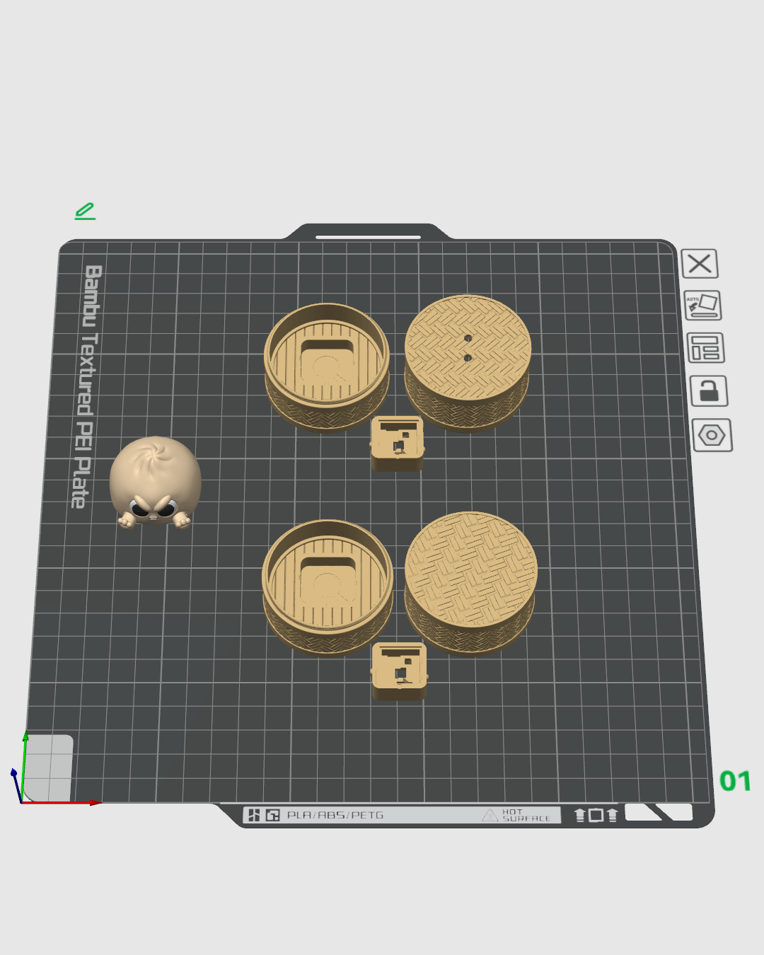 Grumpy Dumplin' Clicker – 3D Printed Desk Toy