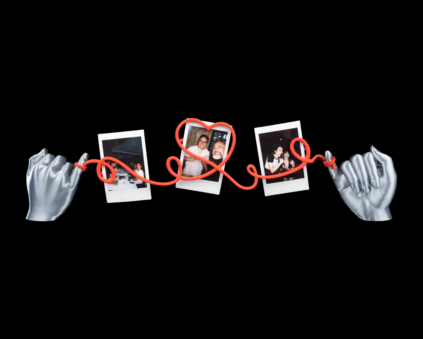 Heartstring Photo String - view 2