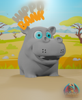 Hippo Piggy Bank with Twist Cap