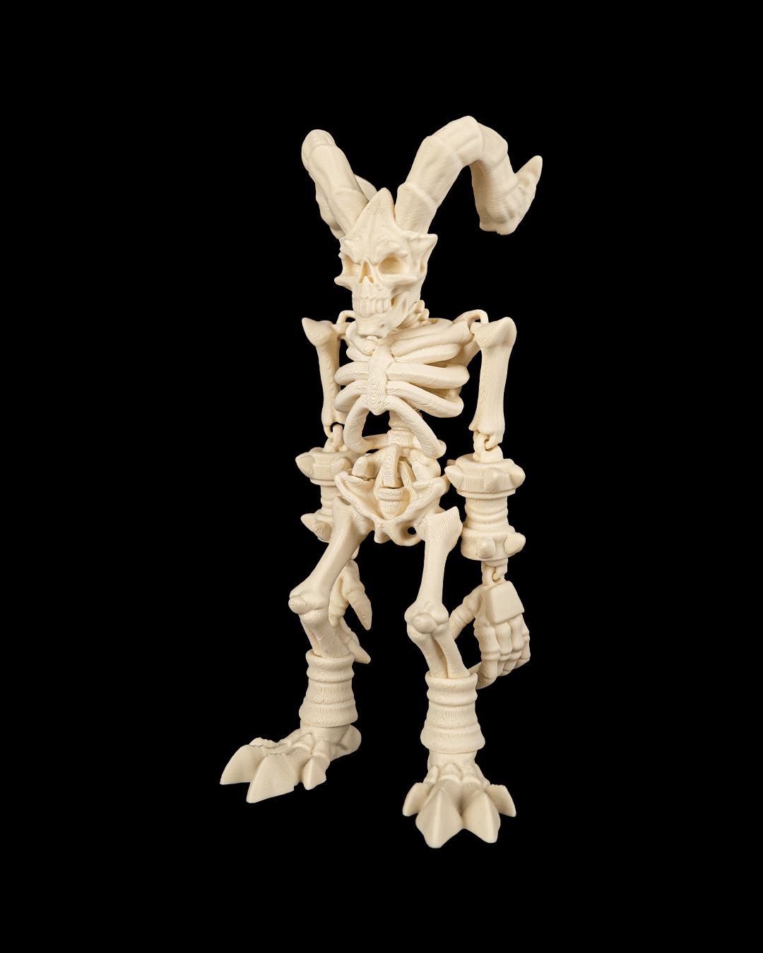 Horned Skeleton Fiend – 3D Printed Fantasy Figure