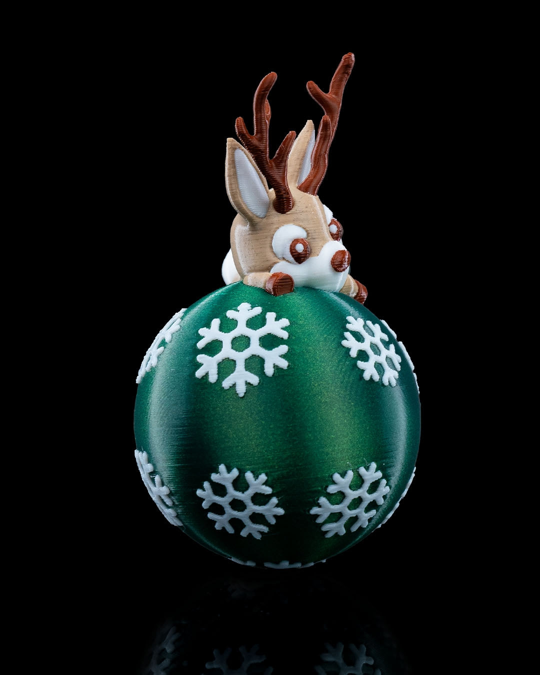 Lying Reindeer Christmas Ornament - view 3
