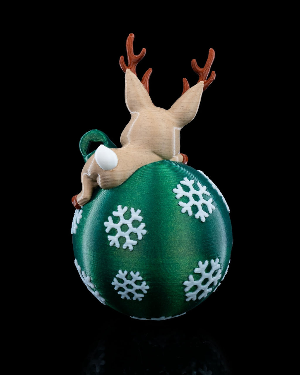 Lying Reindeer Christmas Ornament - view 4