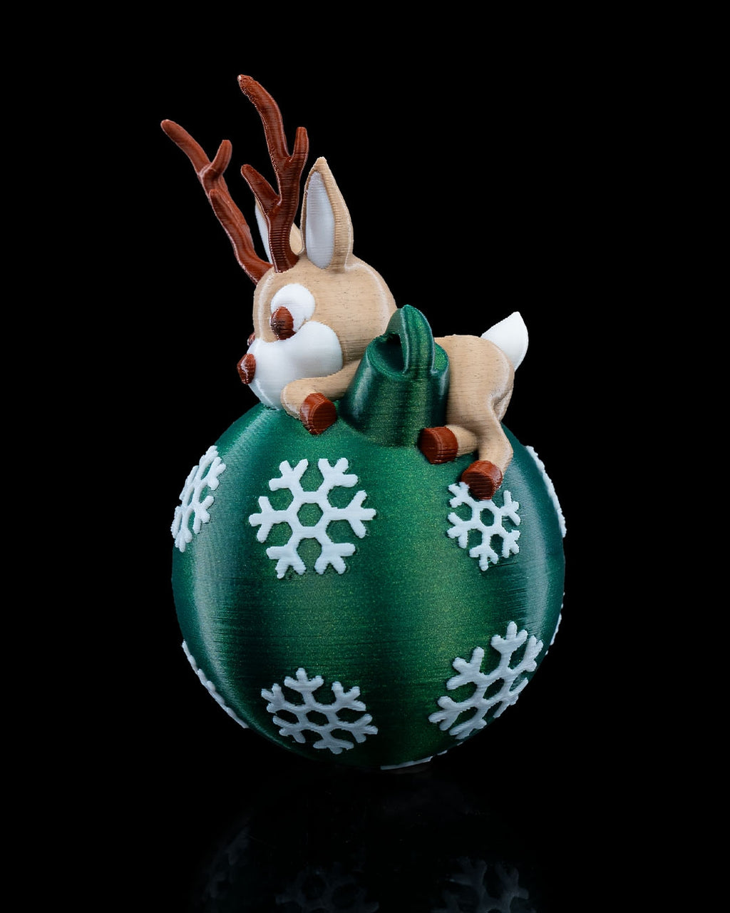 Lying Reindeer Christmas Ornament - view 5
