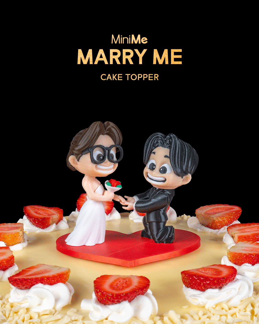 Marry Me - Cake Topper