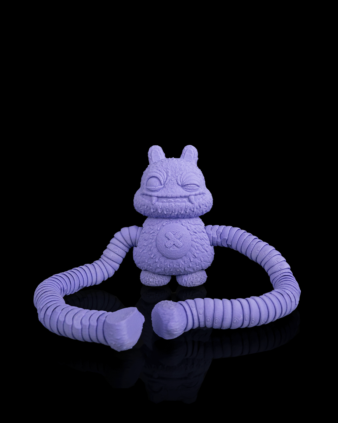 Munchi Grinning Fidget Keychain – 3D Printed