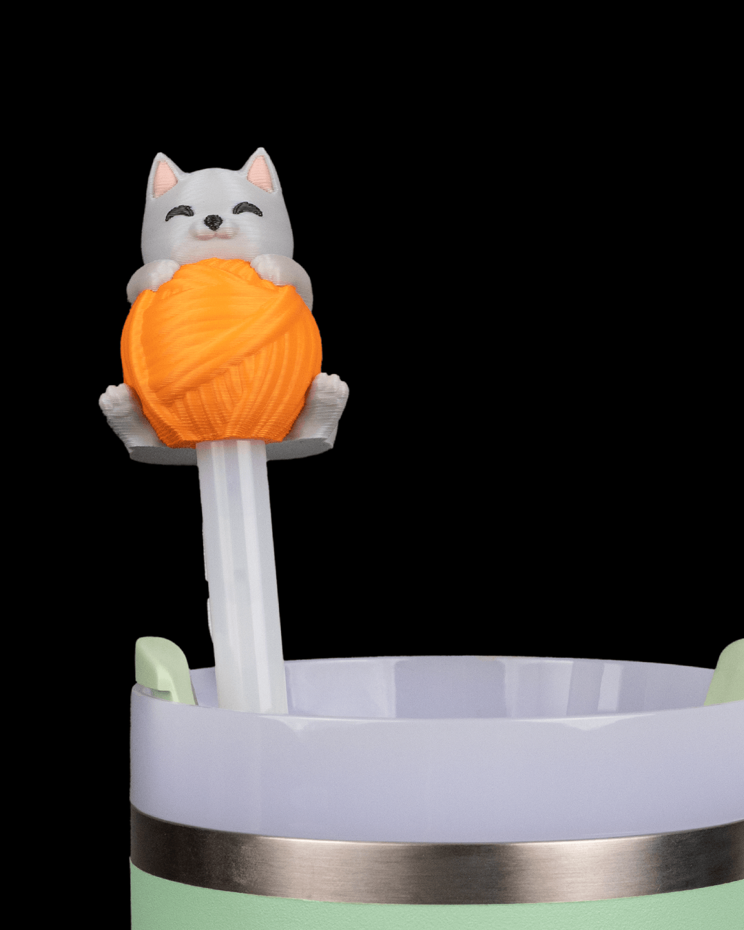 Pawsitively Hydrated - Straw Topper & Charm - view 2