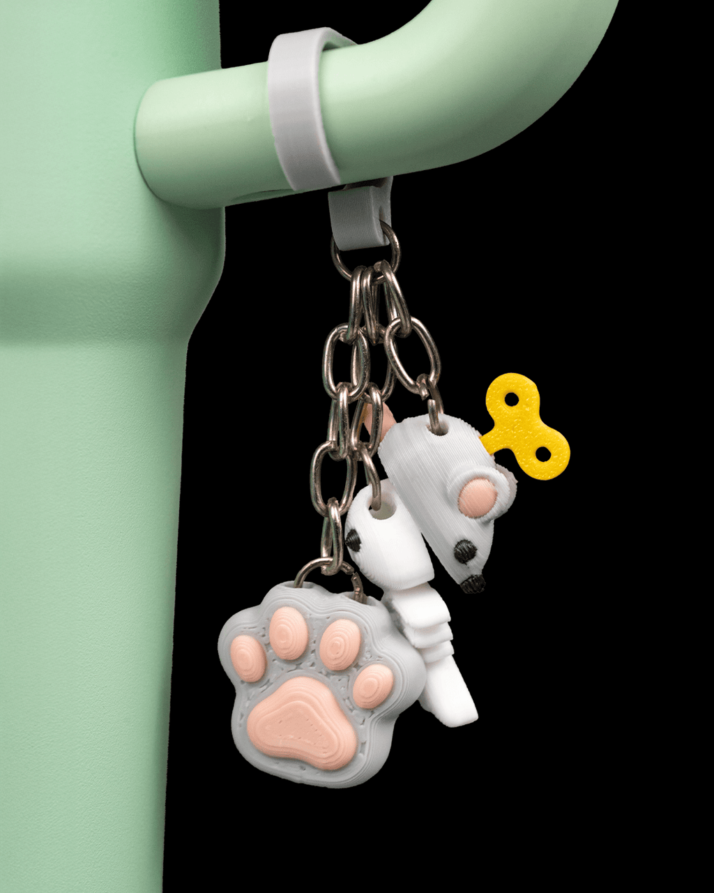 Pawsitively Hydrated - Straw Topper & Charm - view 8