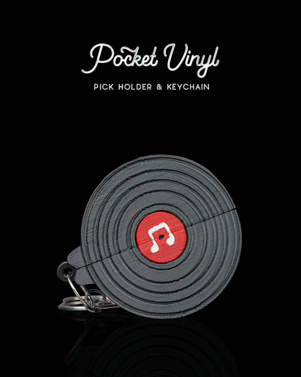 Pocket Vinyl - Pick Holder & Keychain