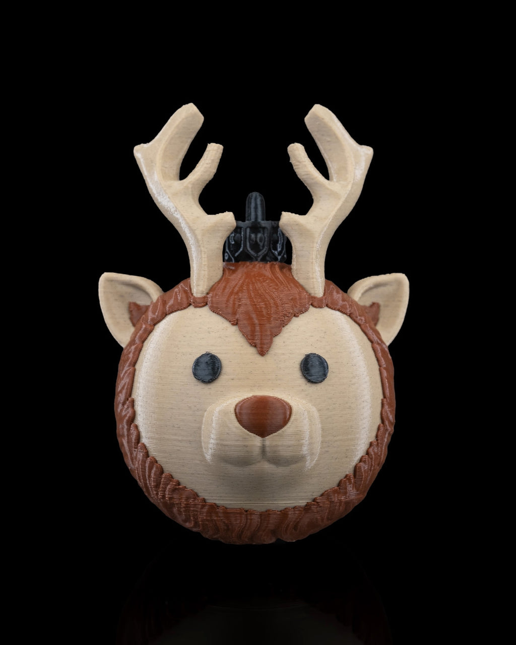 Reindeer Head Christmas Ornament - view 4