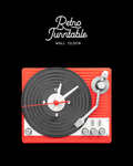 Retro Turntable - Wall Clock