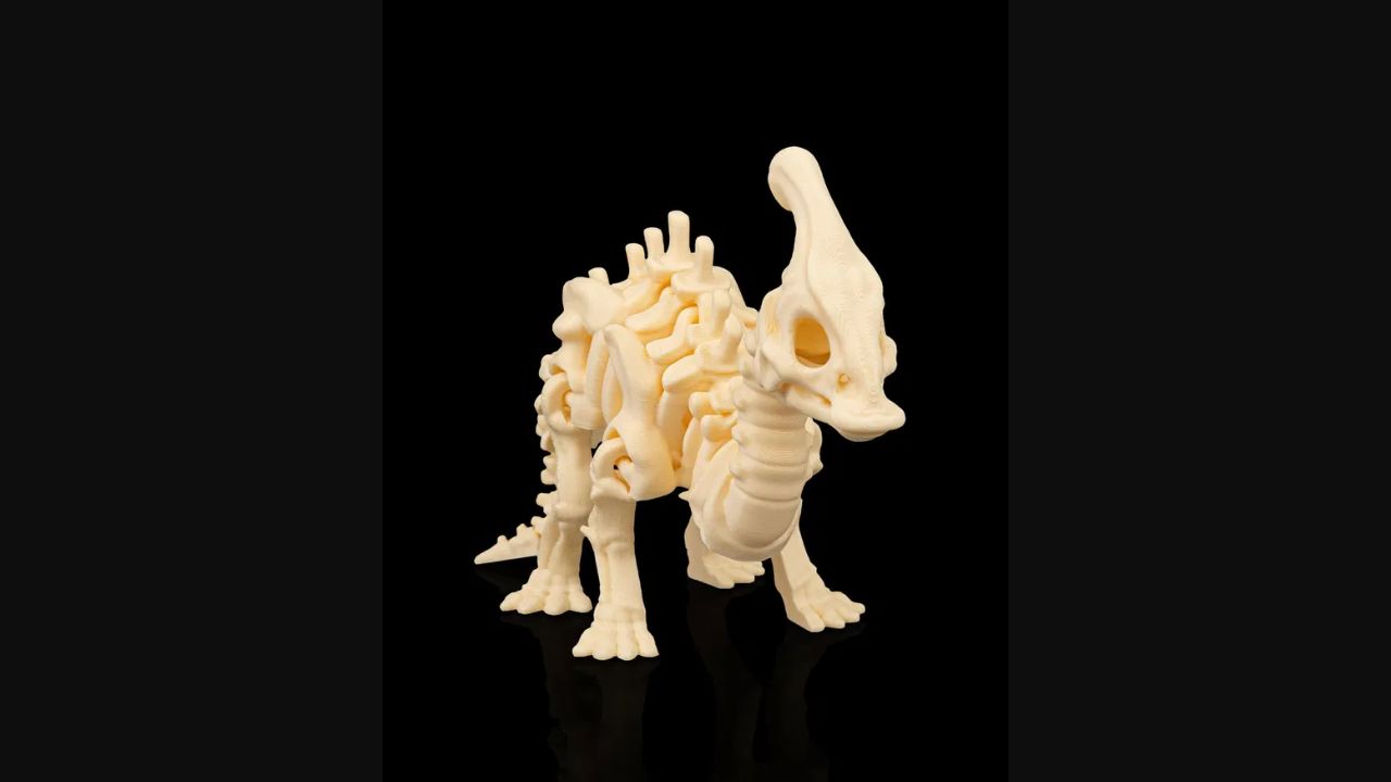 Skeleton Parasaurolophus – 3D Printed Dinosaur Figure
