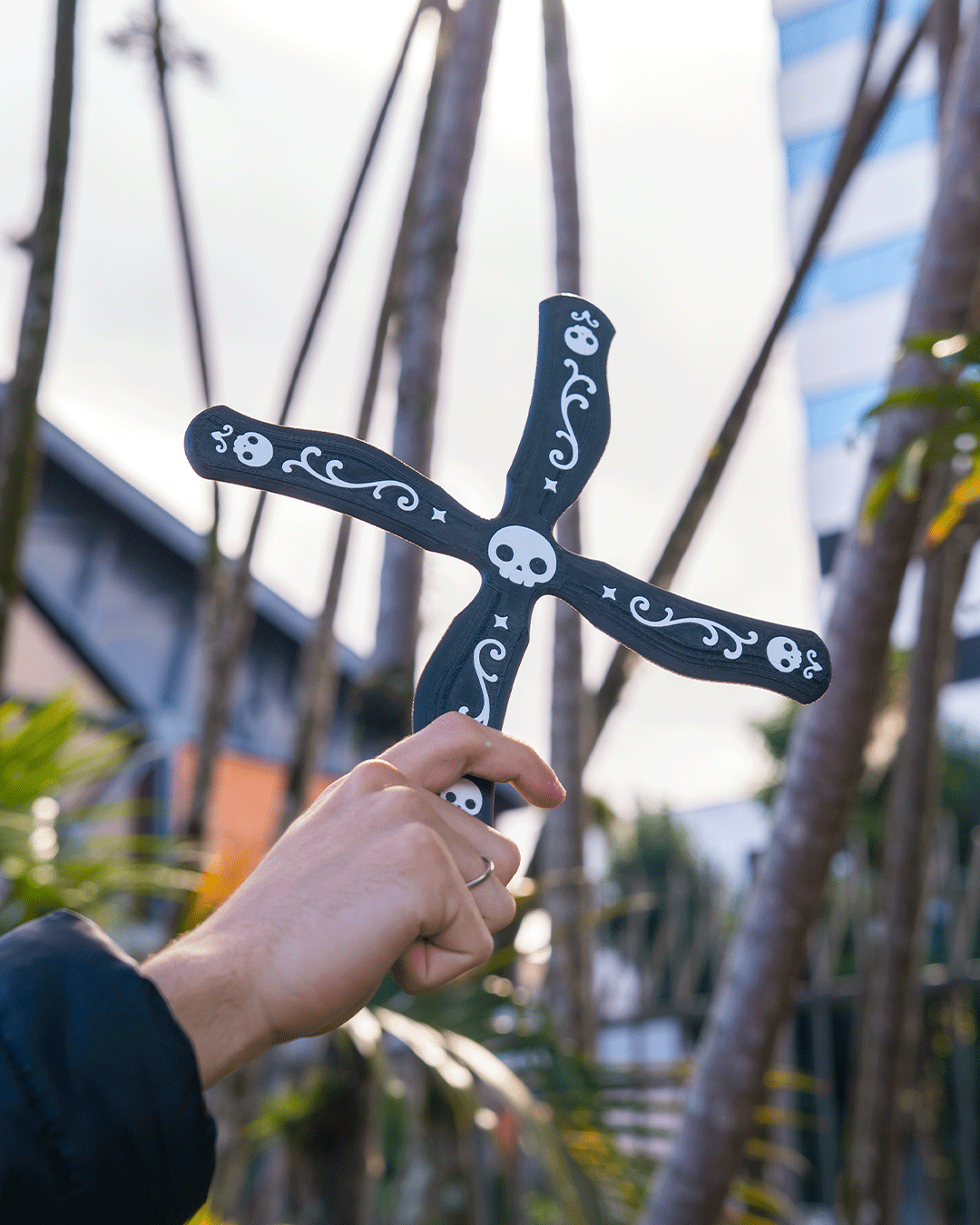 Skull Cross Boomerang - view 3