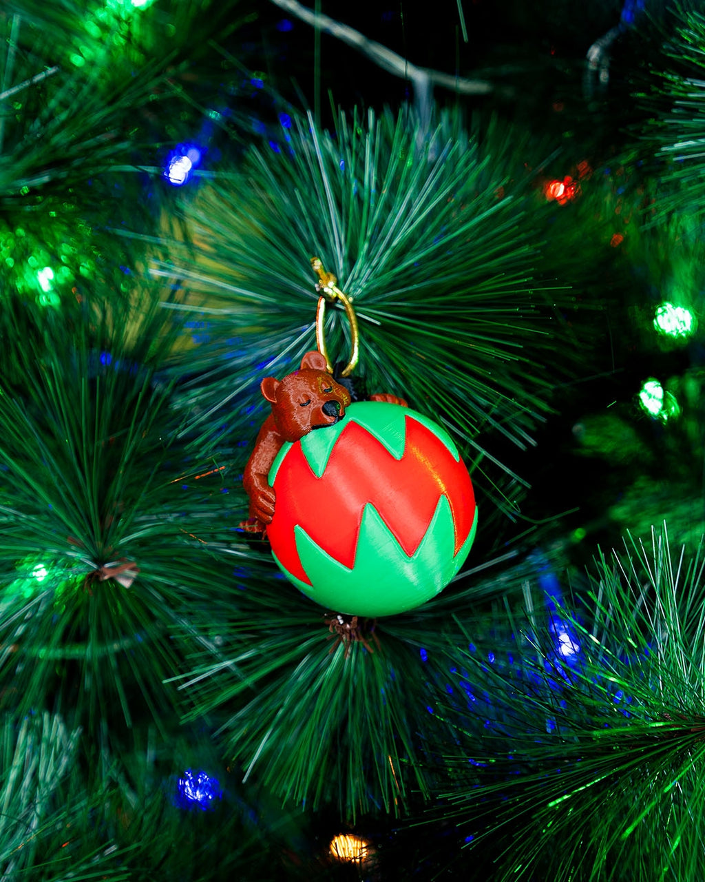Sleeping Bear Christmas Ornament - view 2