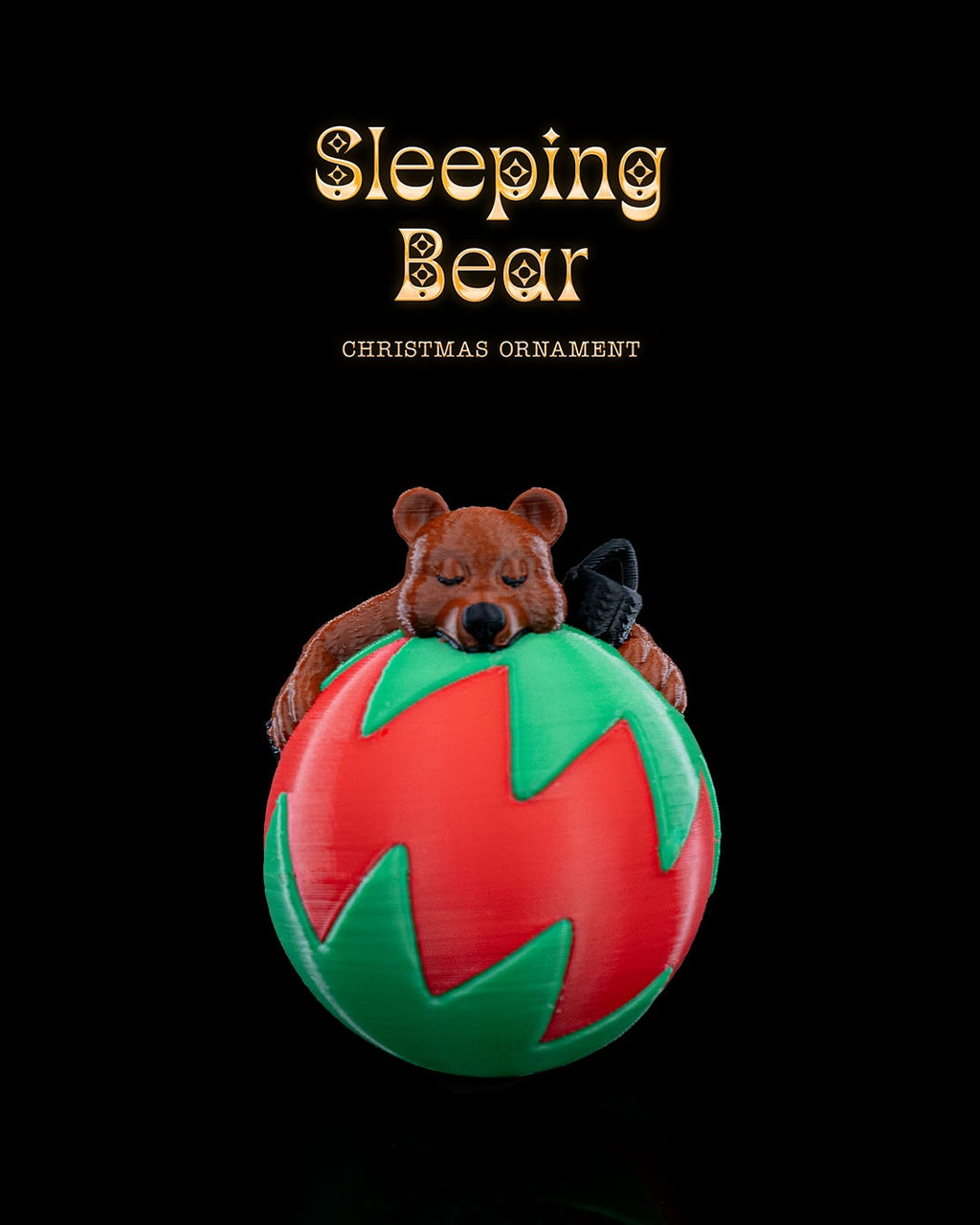 Sleeping Bear Christmas Ornament
