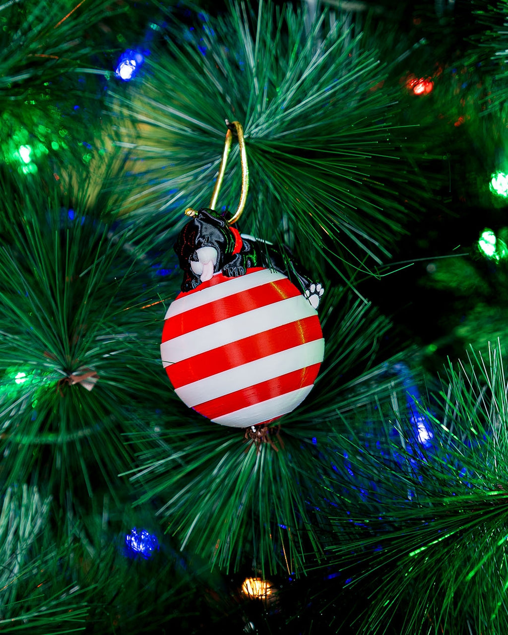 Sleeping Dog Christmas Ornament - view 2