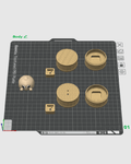 Smiley Dumplin Keychain – 3D Printed Bag Charm