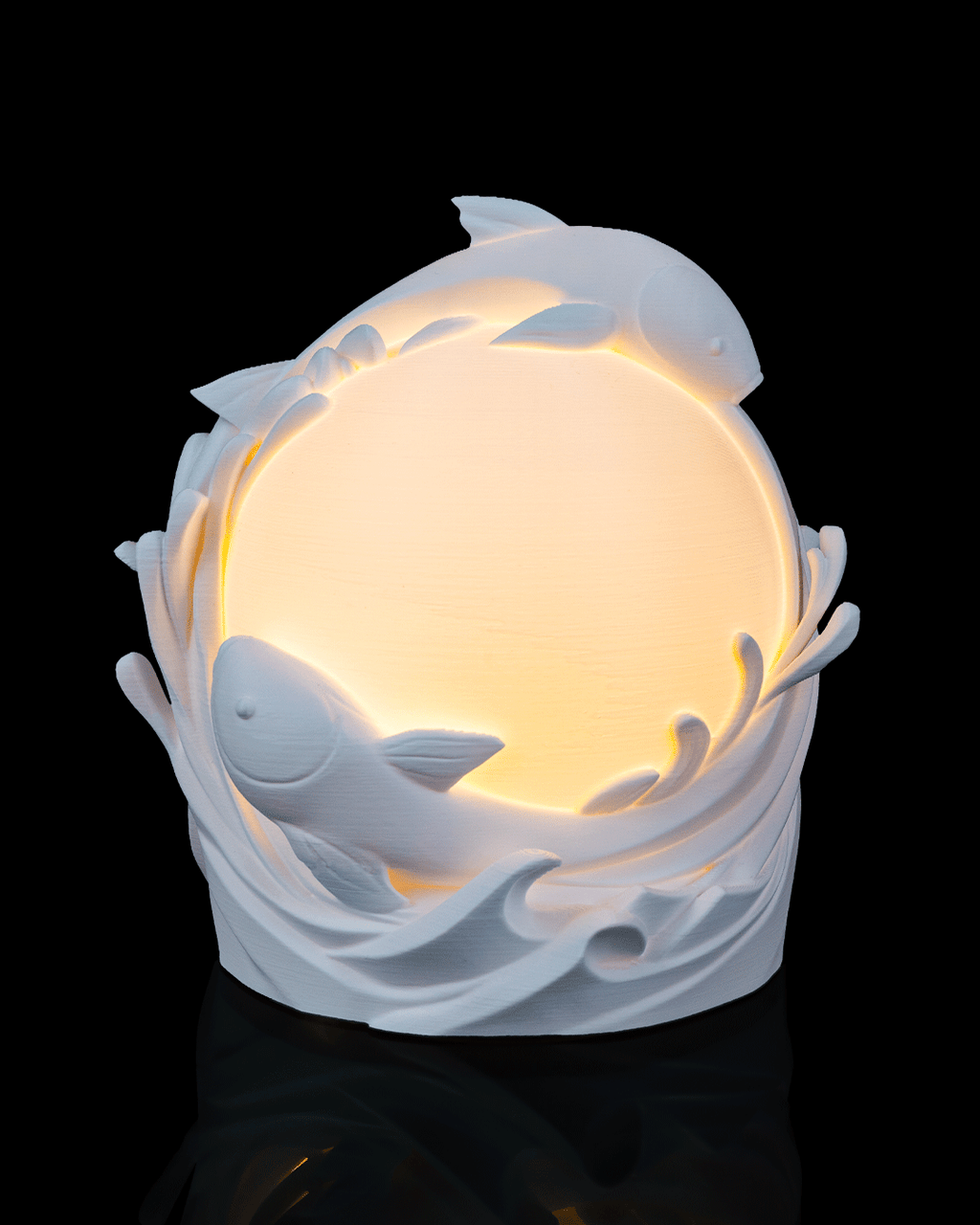 Twin Fish Sphere - Table Lamp - view 2