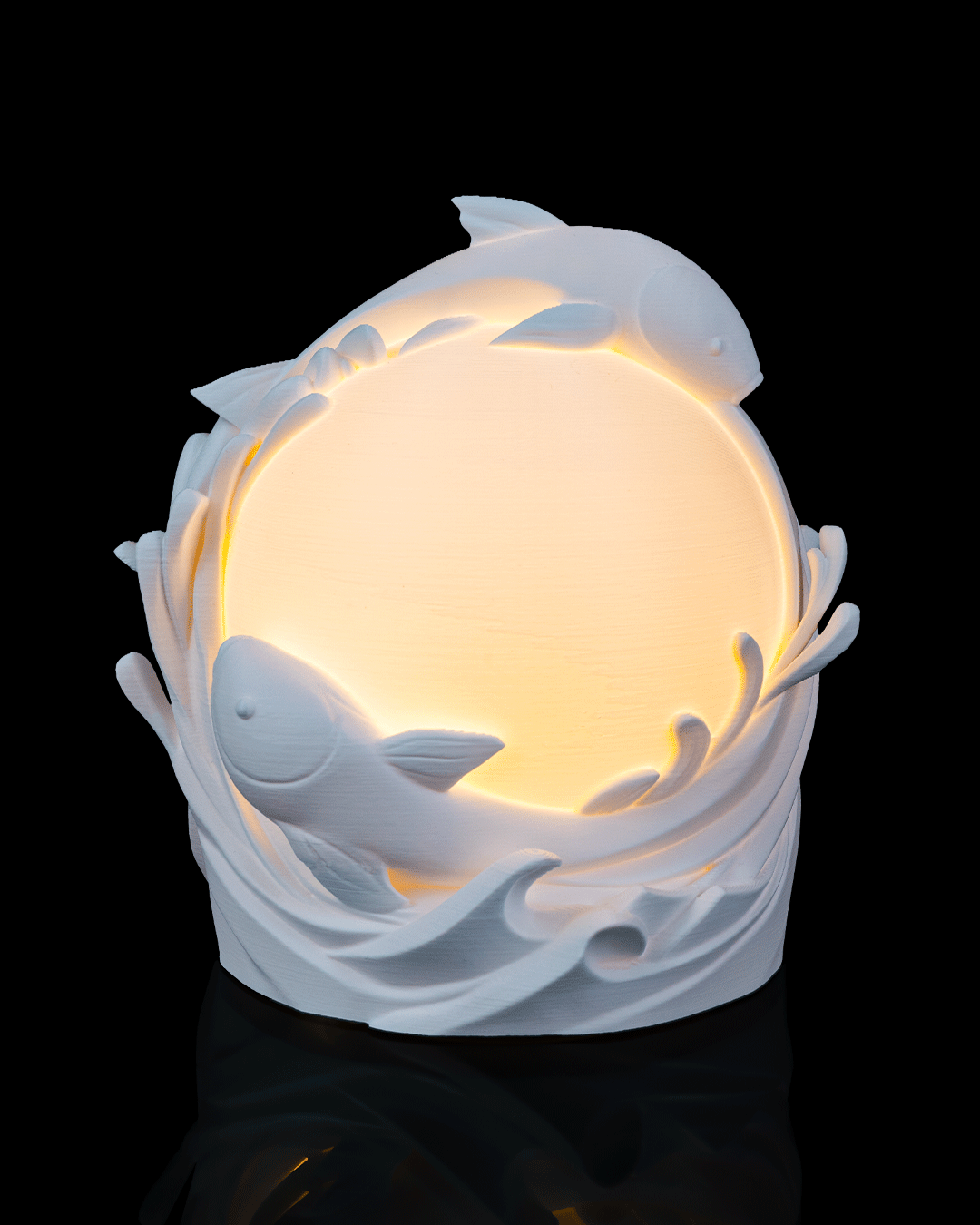 Twin Fish Sphere - Table Lamp - view 2