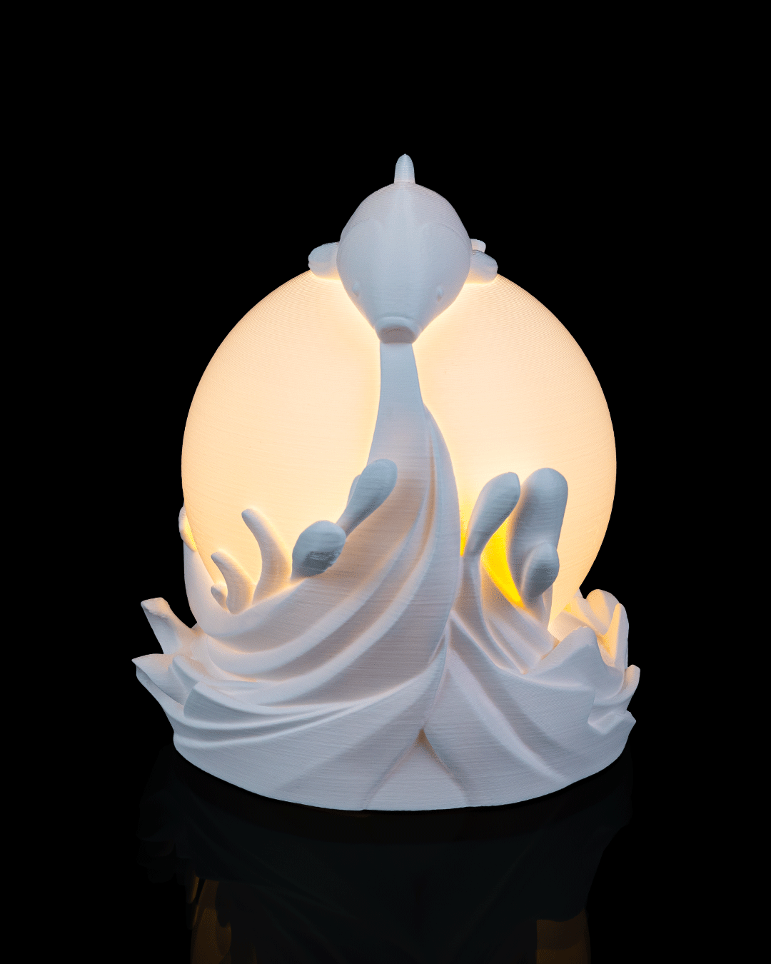 Twin Fish Sphere - Table Lamp - view 3