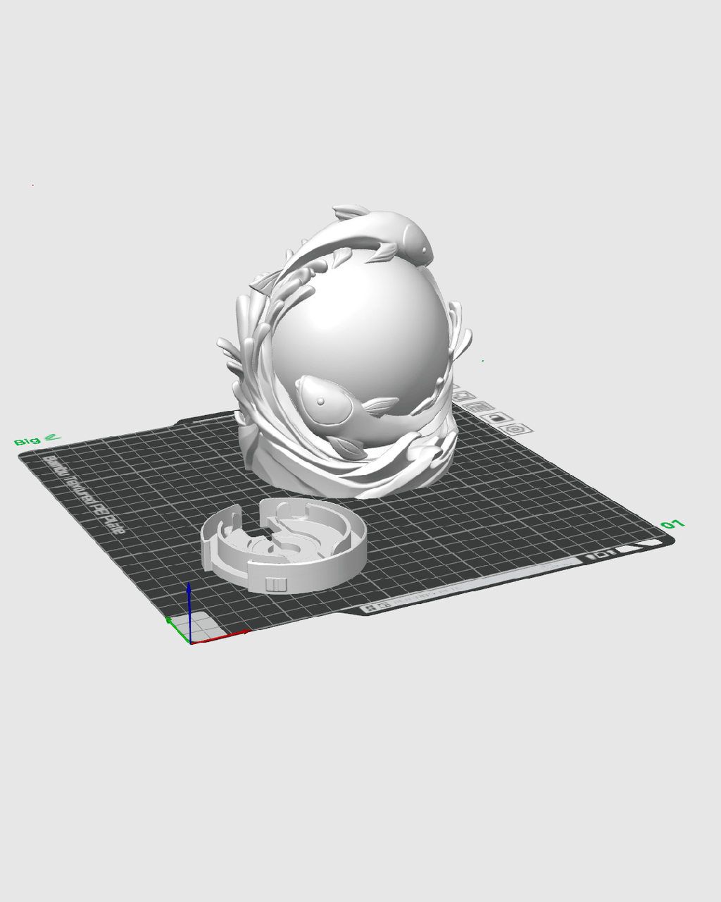 Twin Fish Sphere - Table Lamp - view 10