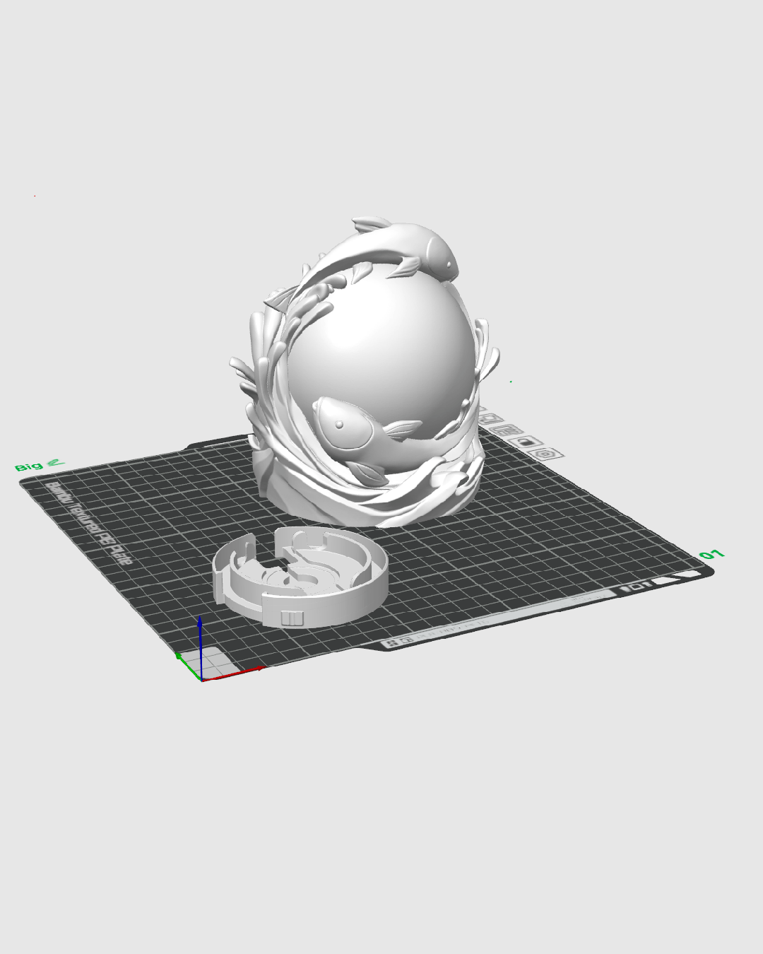 Twin Fish Sphere - Table Lamp - view 10