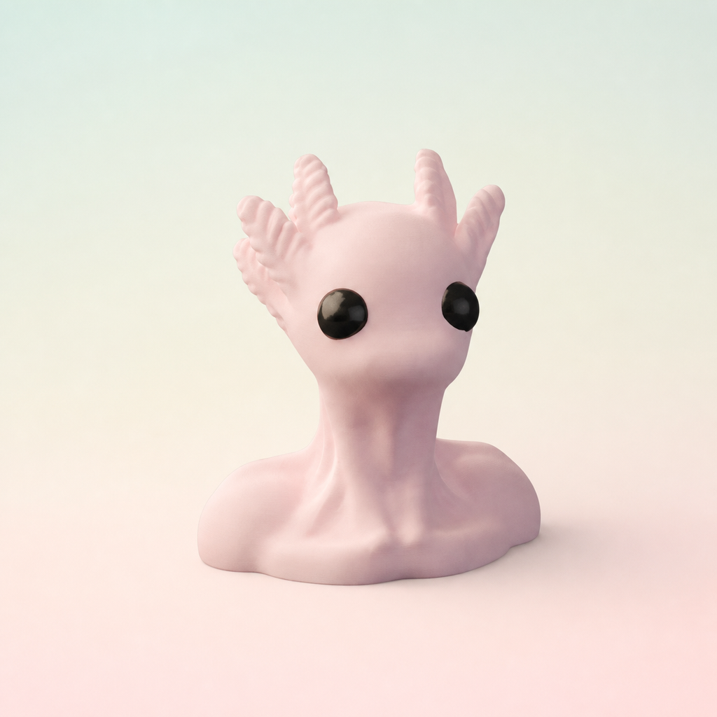 Alien Axolotl Sculpture