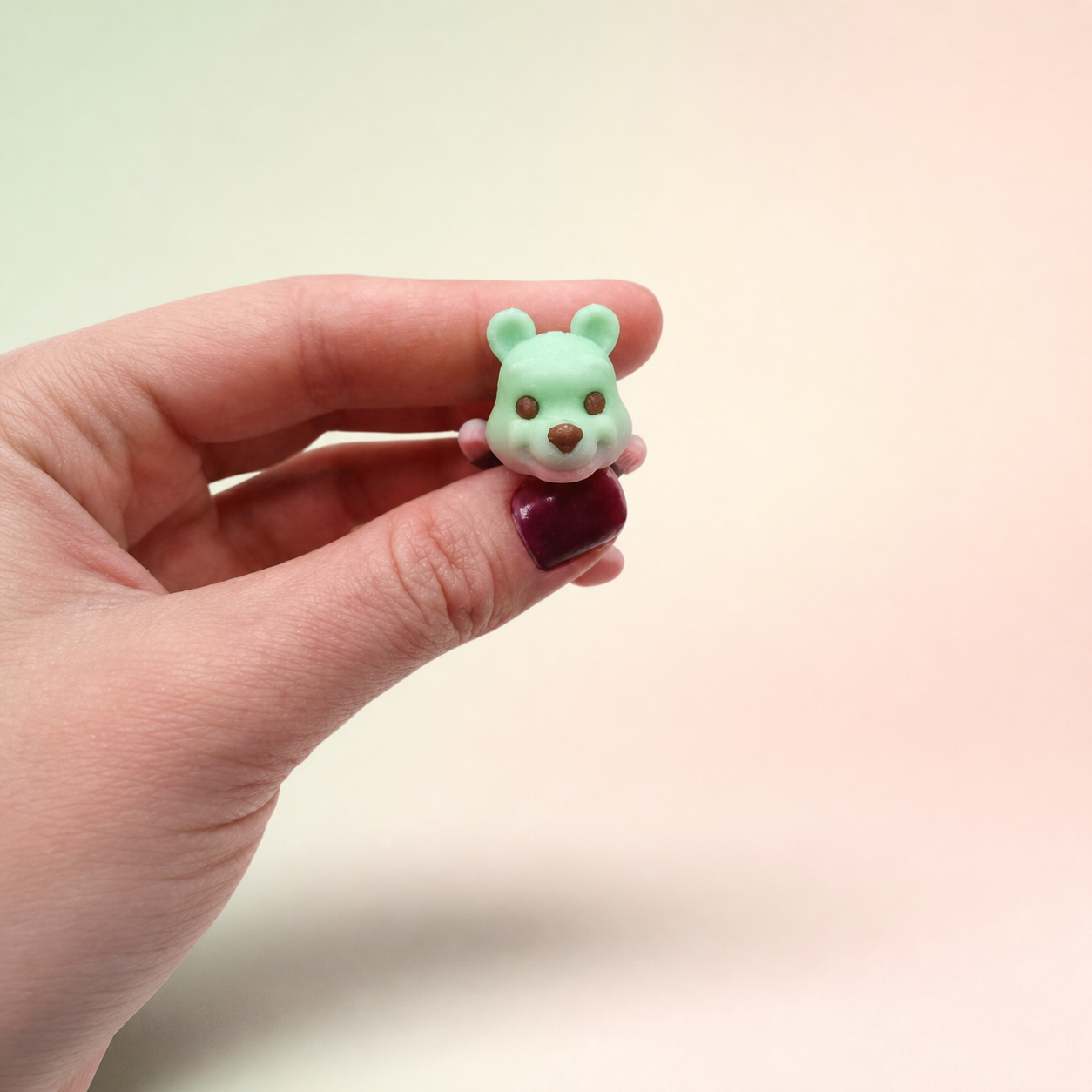 Articulated Baby Honey Bear Figure