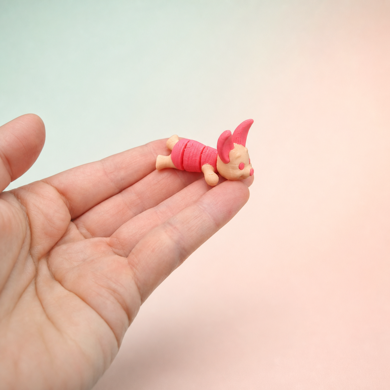 Articulated Baby Piglet Figure