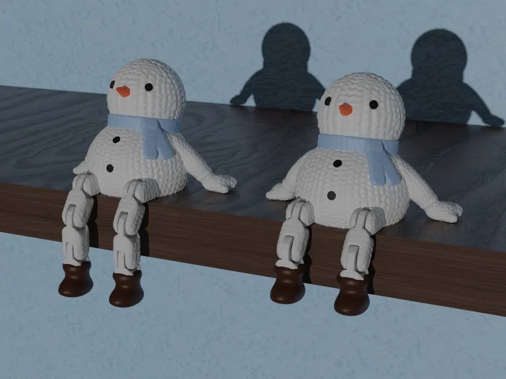 Articulated Snowman Shelf Sitter