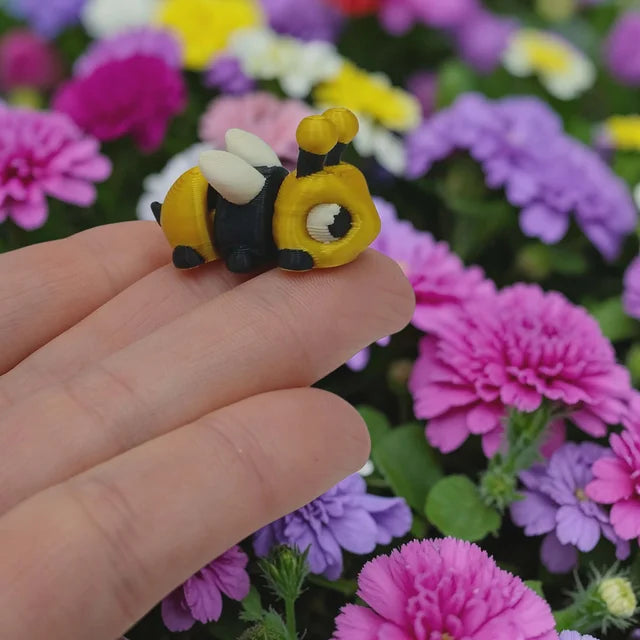 3D Tinys Baby Bee colorful finished 3D printed product