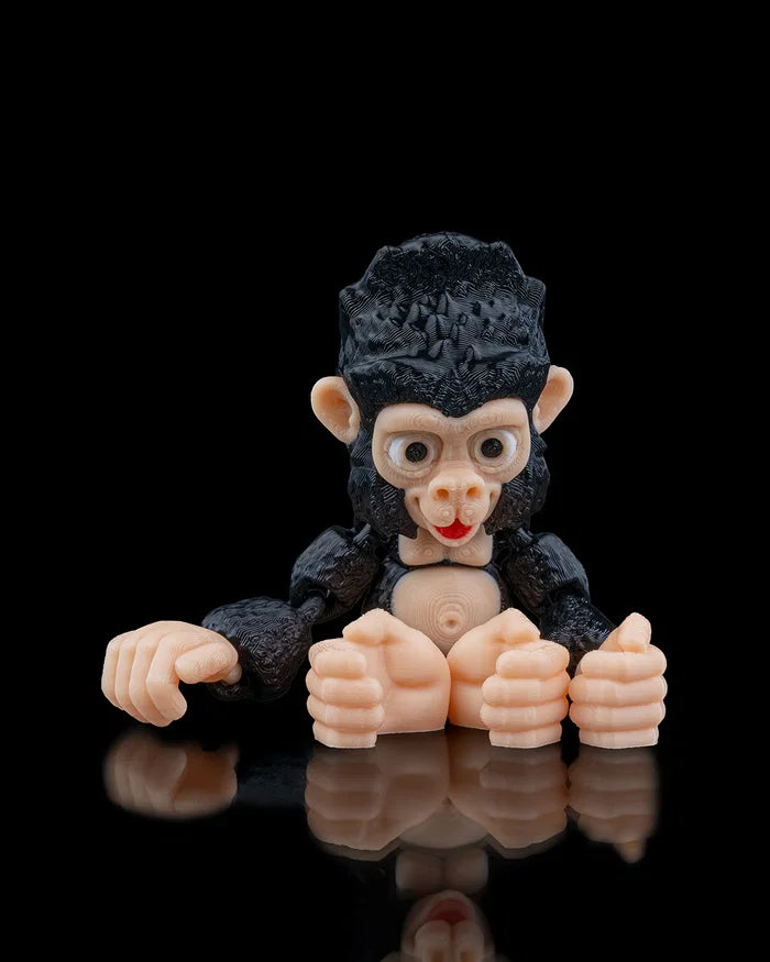Baby Gorilla – 3D Printed Animal Figurine