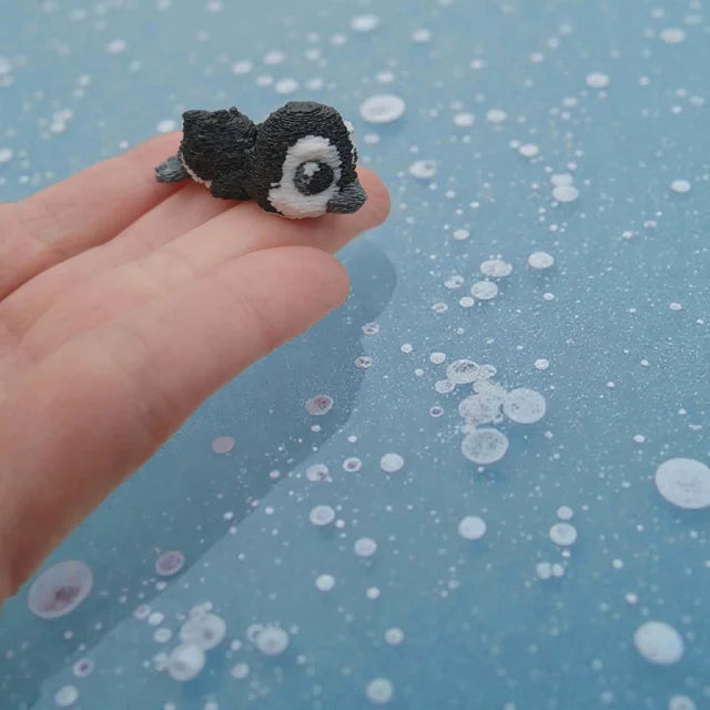 3D Tinys Baby Penguin colorful finished 3D printed product