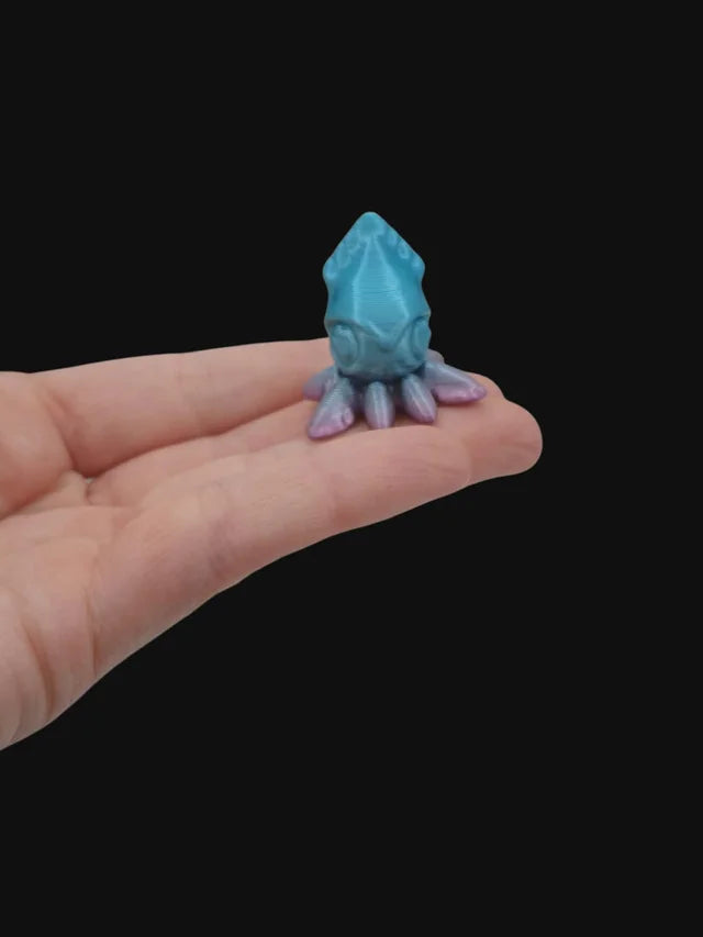 3D Tinys Baby Squid Spinner colorful finished 3D printed product