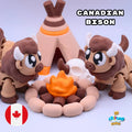 Bison Diorama colorful 3D printed product