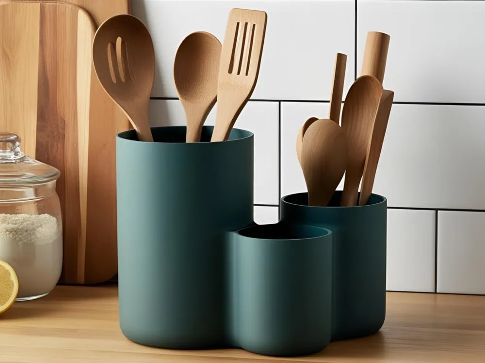 Triple-Cup Kitchen Caddy