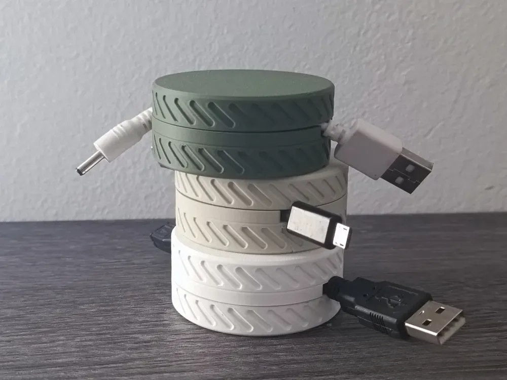 Compact Cable Coil Organizer